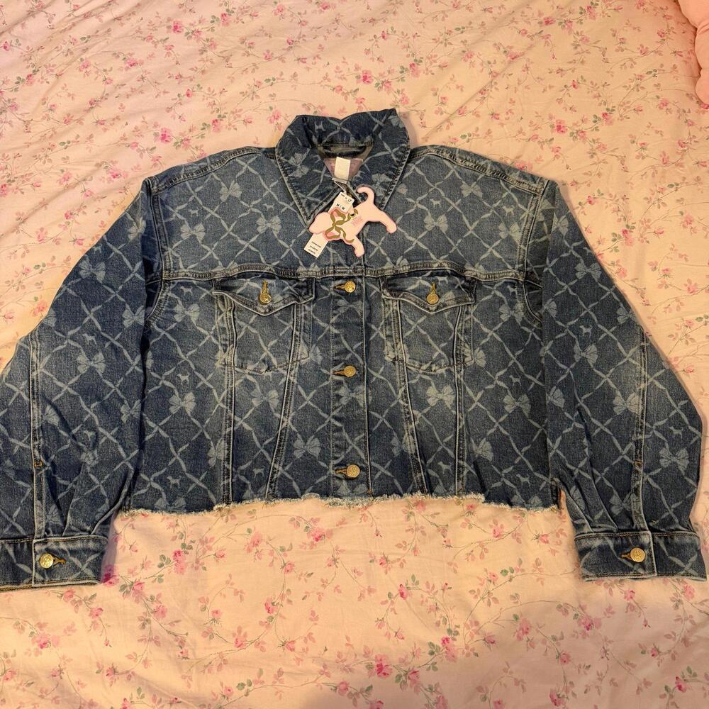 PINK X LoveShackFancy set Denim Jacket